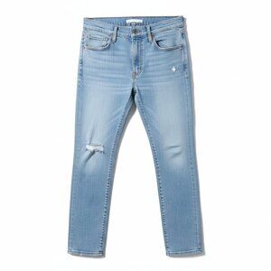 Levi’s 724 High Rise Straight Jeans Light Wash Distressed Women Size 31 Size 12